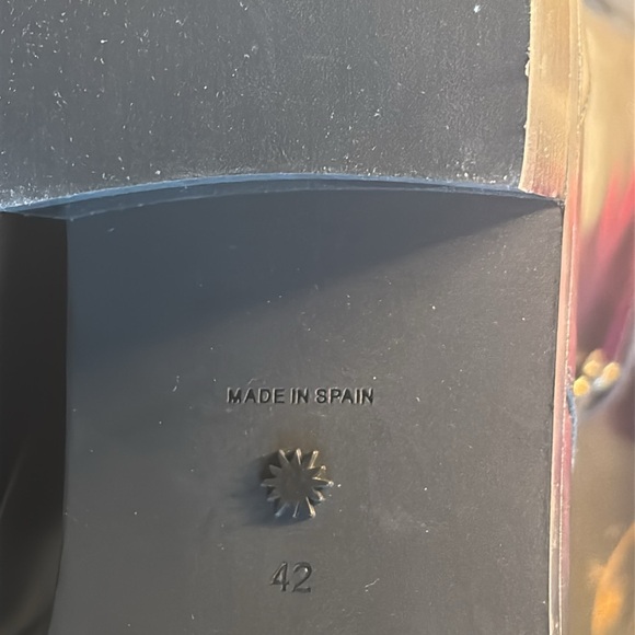 Black Studded Leather Boots 42. 11.5 US - Picture 9 of 16